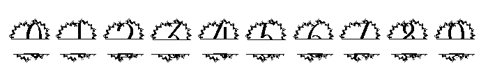 Monarchine Split Monogram Font OTHER CHARS