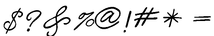 Monarque Signature Regular Font OTHER CHARS