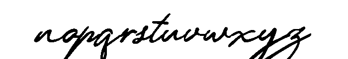 Monarque Signature Regular Font LOWERCASE
