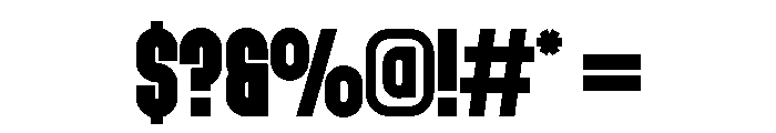Monblock Font OTHER CHARS