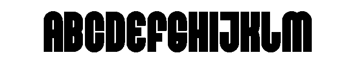 Monblock Font UPPERCASE