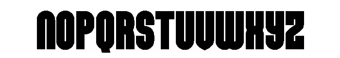 Monblock Font UPPERCASE