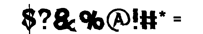 Moncurse Font OTHER CHARS
