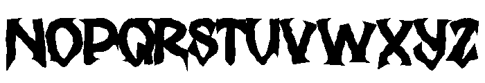 Moncurse Font UPPERCASE
