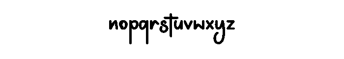 Monday Background Font LOWERCASE