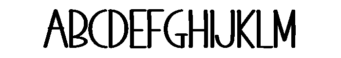 Monday December Font UPPERCASE