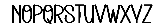 Monday December Font UPPERCASE