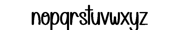 Monday December Font LOWERCASE