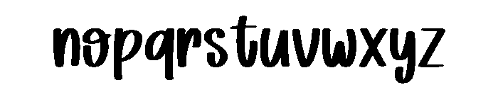 Monday Dreaming Regular Font LOWERCASE