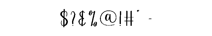 Monday Fishing Font OTHER CHARS