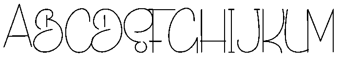 Monday Handwrittings Font UPPERCASE