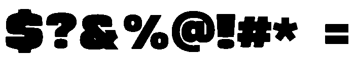 Monday Heavy Font OTHER CHARS