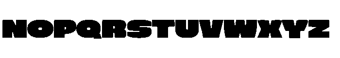 Monday Heavy Font UPPERCASE