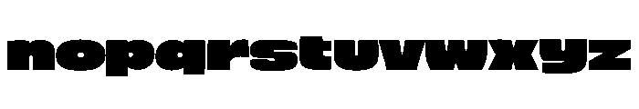 Monday Heavy Font LOWERCASE