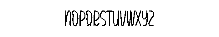 Monday Himalayan Font LOWERCASE