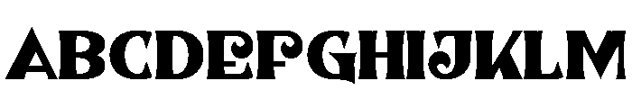 Monday Inside Font UPPERCASE