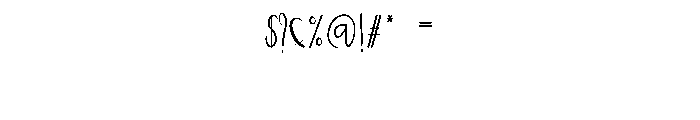 Monday Outline Font OTHER CHARS