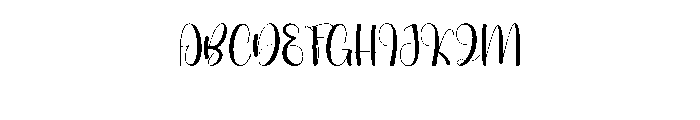 Monday Outline Font UPPERCASE