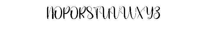 Monday Outline Font UPPERCASE
