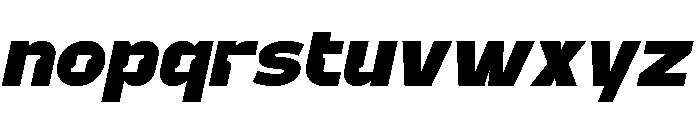 Monday Rule Italic Font LOWERCASE