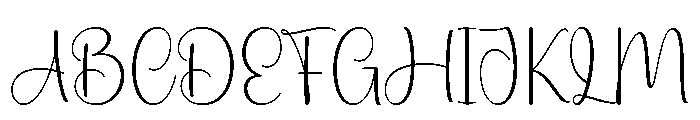 Monday Styled Font UPPERCASE