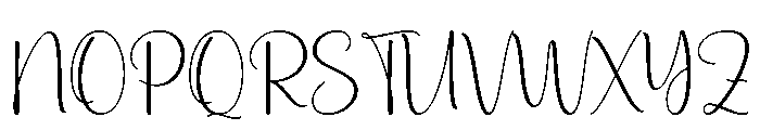 Monday Styled Font UPPERCASE