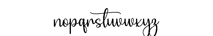 Monday Styled Font LOWERCASE