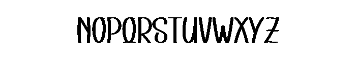Monday Varsity Font LOWERCASE