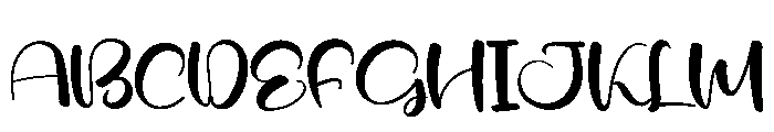 Monday Whisper Font UPPERCASE