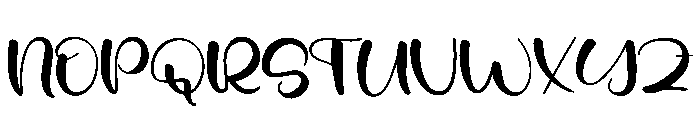Monday Whisper Font UPPERCASE