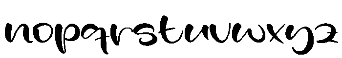 Monday Whisper Font LOWERCASE