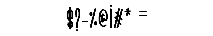 Monderline Font OTHER CHARS
