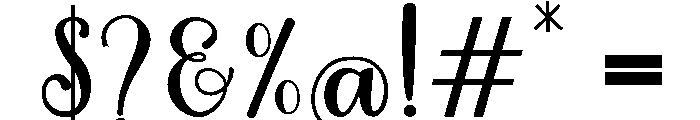 MondeyaBold Font OTHER CHARS
