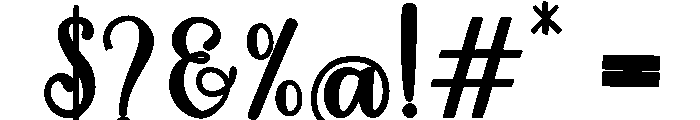 MondeyaBold12 Font OTHER CHARS