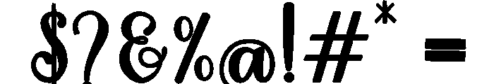 MondeyaBold14 Font OTHER CHARS