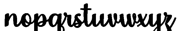 MondeyaBold14 Font LOWERCASE