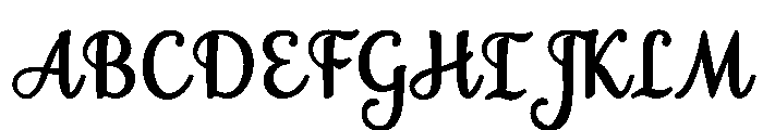MondeyaBold16 Font UPPERCASE
