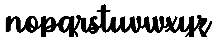 MondeyaBold18 Font LOWERCASE
