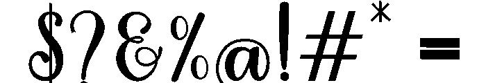 MondeyaBold2 Font OTHER CHARS