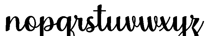 MondeyaBold2 Font LOWERCASE