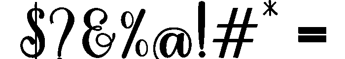 MondeyaBold4 Font OTHER CHARS