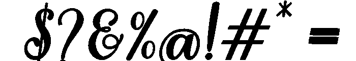 MondeyaBoldSlant10 Font OTHER CHARS