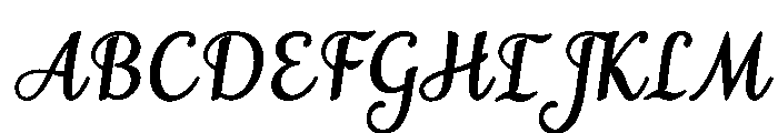 MondeyaBoldSlant10 Font UPPERCASE