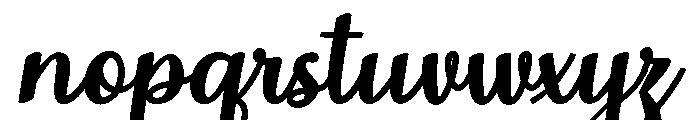 MondeyaBoldSlant12 Font LOWERCASE