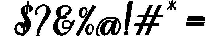 MondeyaBoldSlant14 Font OTHER CHARS