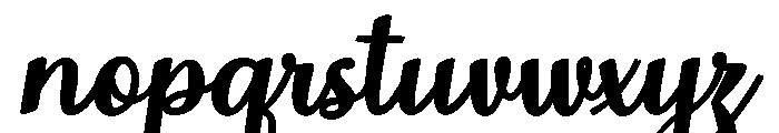 MondeyaBoldSlant14 Font LOWERCASE