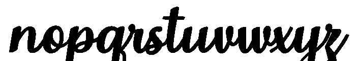 MondeyaBoldSlant16 Font LOWERCASE