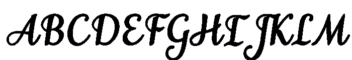 MondeyaBoldSlant18 Font UPPERCASE