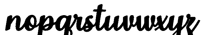 MondeyaBoldSlant18 Font LOWERCASE