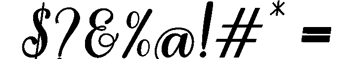 MondeyaBoldSlant2 Font OTHER CHARS